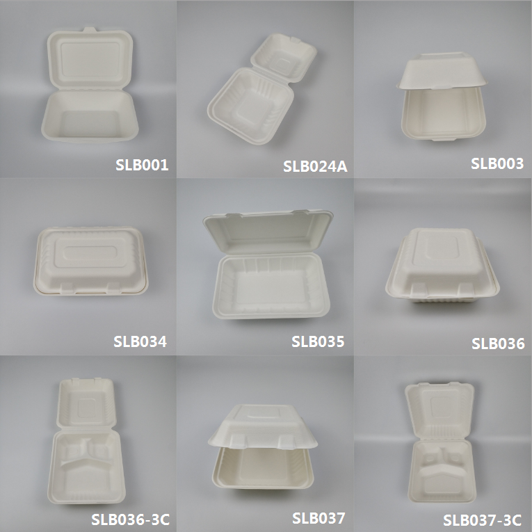 ອ້ອຍ bagasse takeaway ກ່ອງອາຫານ