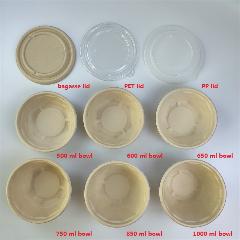 Bagasse ເອົາໄປຖ້ວຍອາຫານ