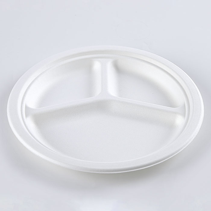 ຂາຍດີສຸດໆ Disposable Fiber Round Bagasse Plate